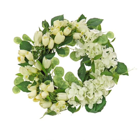 22" Tulip & Buttercup Wreath